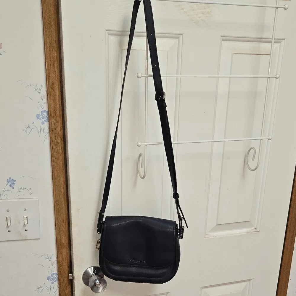 Marc Jacobs Navy Leather Crossbody Bag